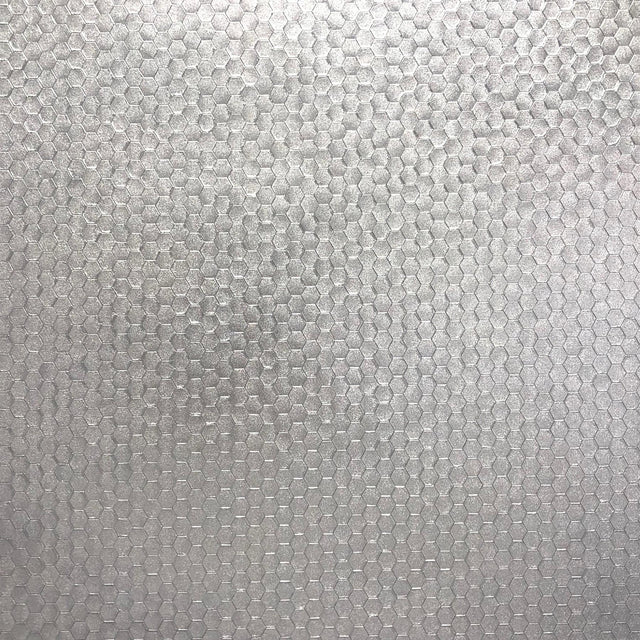Brewster Home Fashions Carbon Silver Honeycomb Geometric Wallpaper