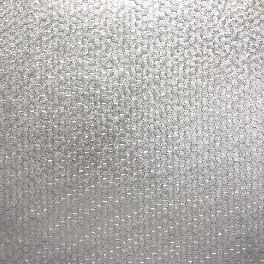 Brewster Home Fashions Carbon Silver Honeycomb Geometric Wallpaper