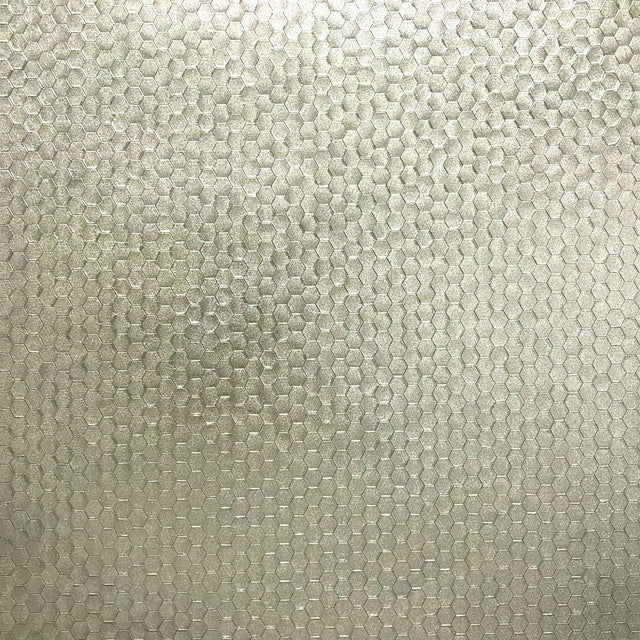 Brewster Home Fashions Carbon Platinum Honeycomb Geometric Wallpaper