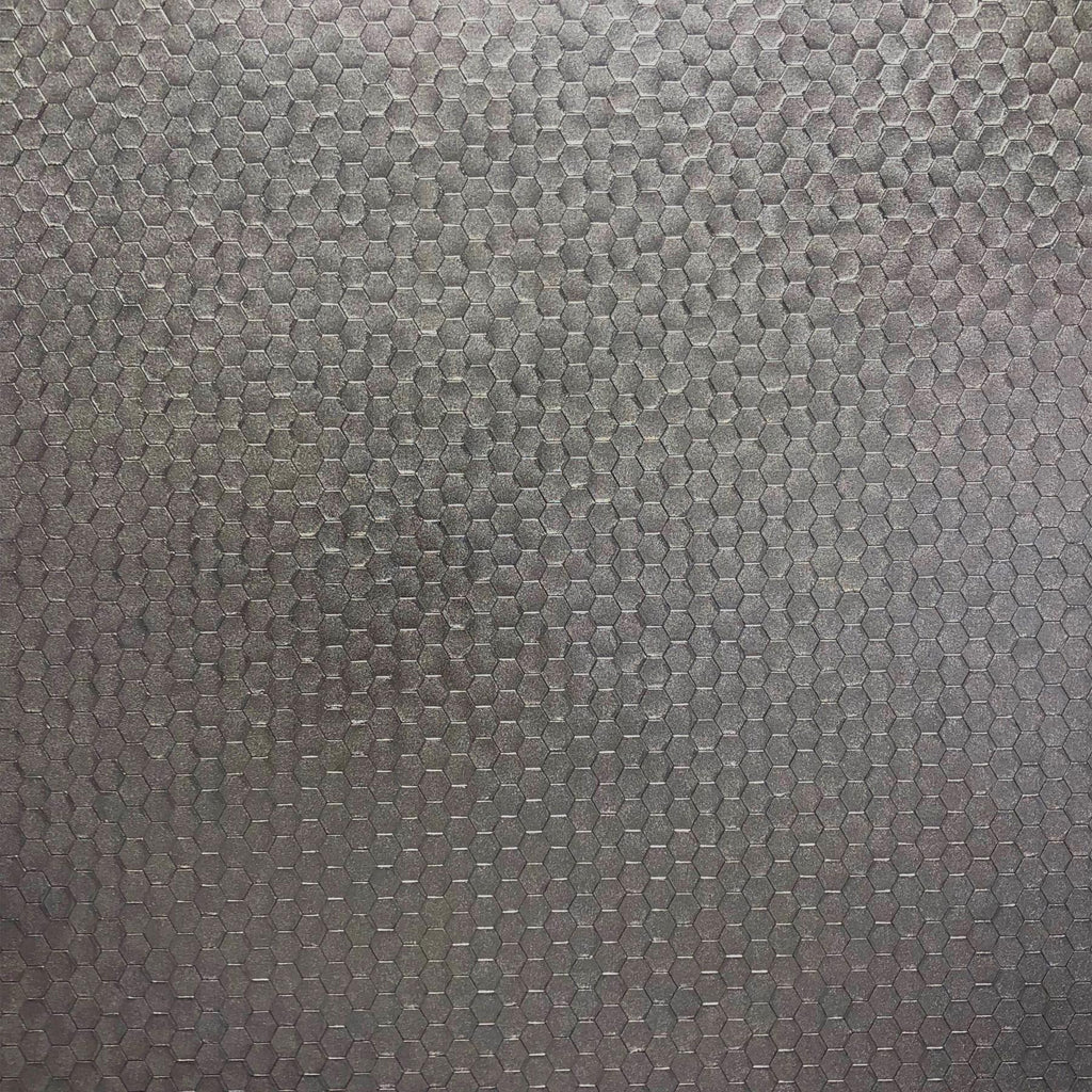 Brewster Home Fashions Carbon Pewter Honeycomb Geometric Wallpaper