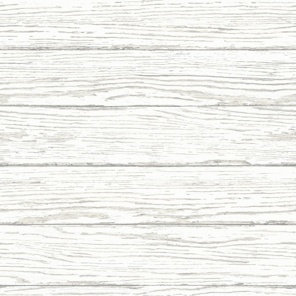 Brewster Home Fashions Rehoboth Distressed Wood White Wallpaper