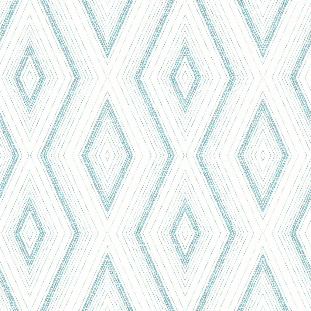 Brewster Home Fashions Santa Cruz Turquoise Geometric Wallpaper