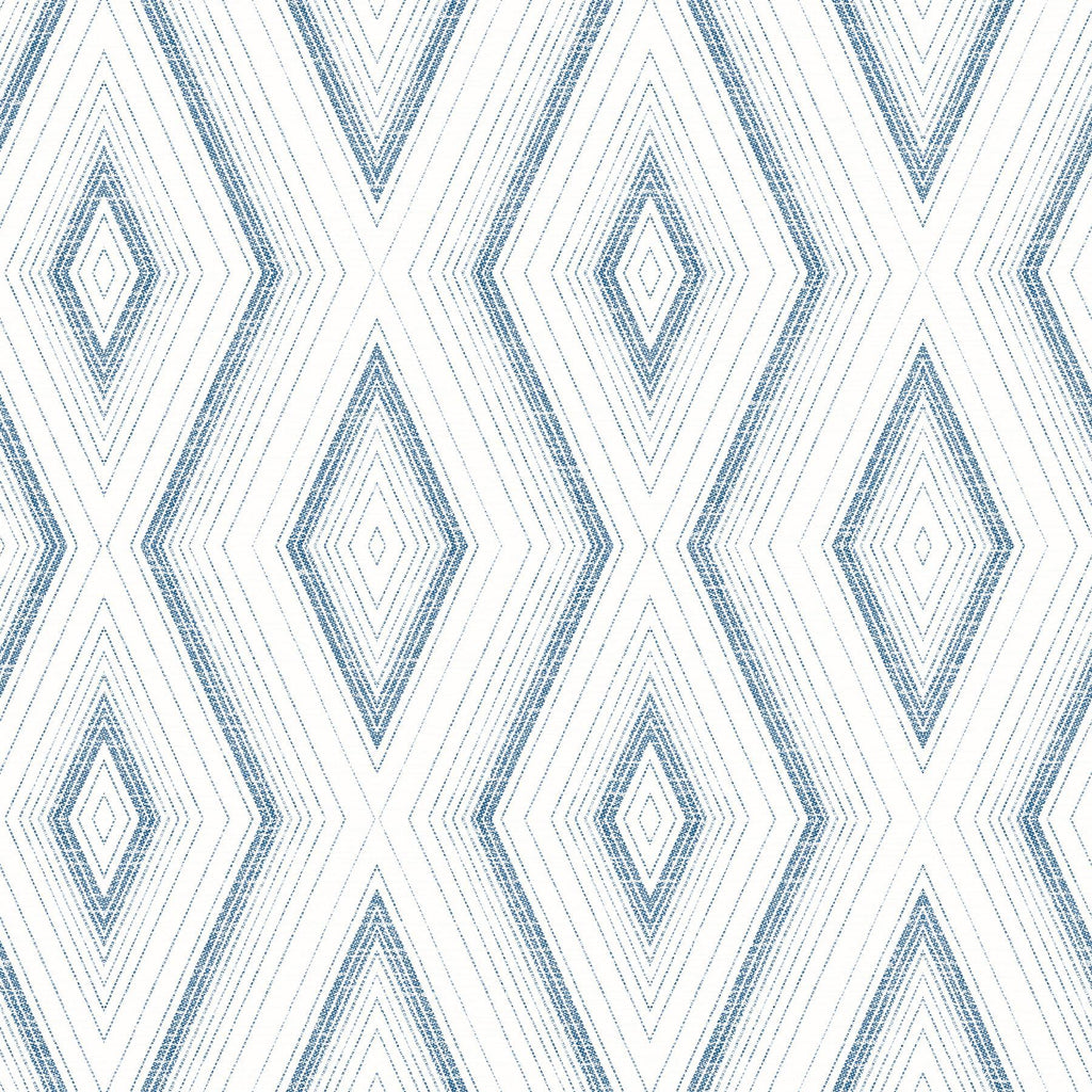 Brewster Home Fashions Santa Cruz Blue Geometric Wallpaper