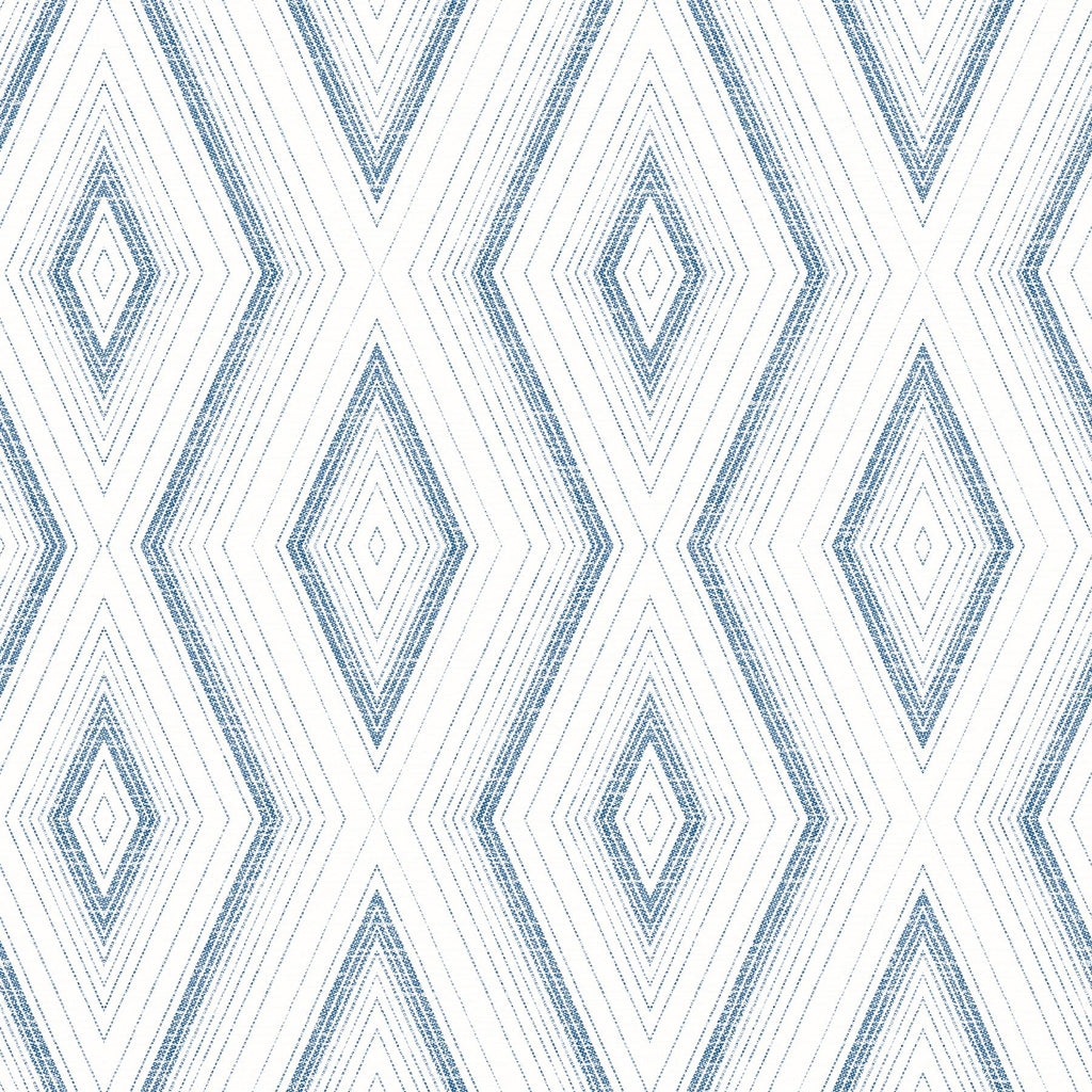 Brewster Home Fashions Santa Cruz Geometric Blue Wallpaper