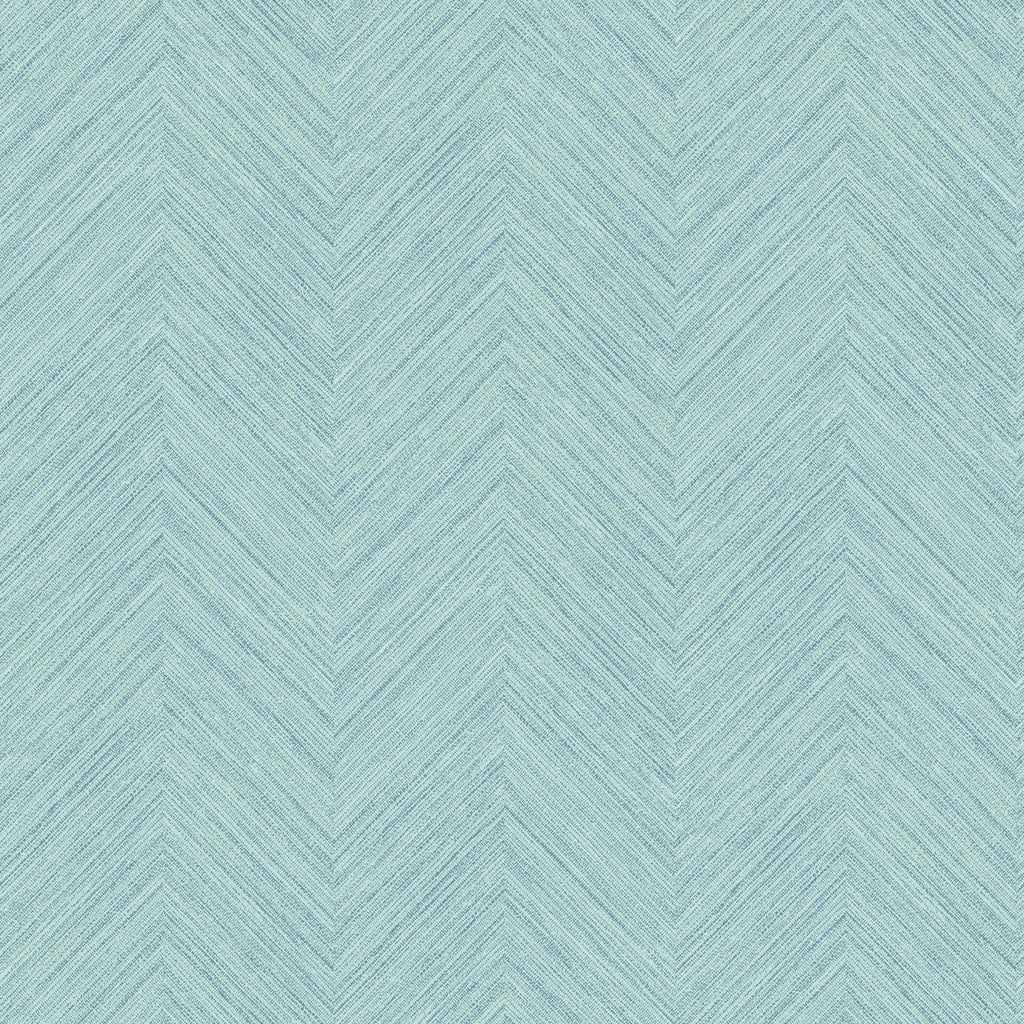 Brewster Home Fashions Caladesi Aqua Faux Linen Wallpaper