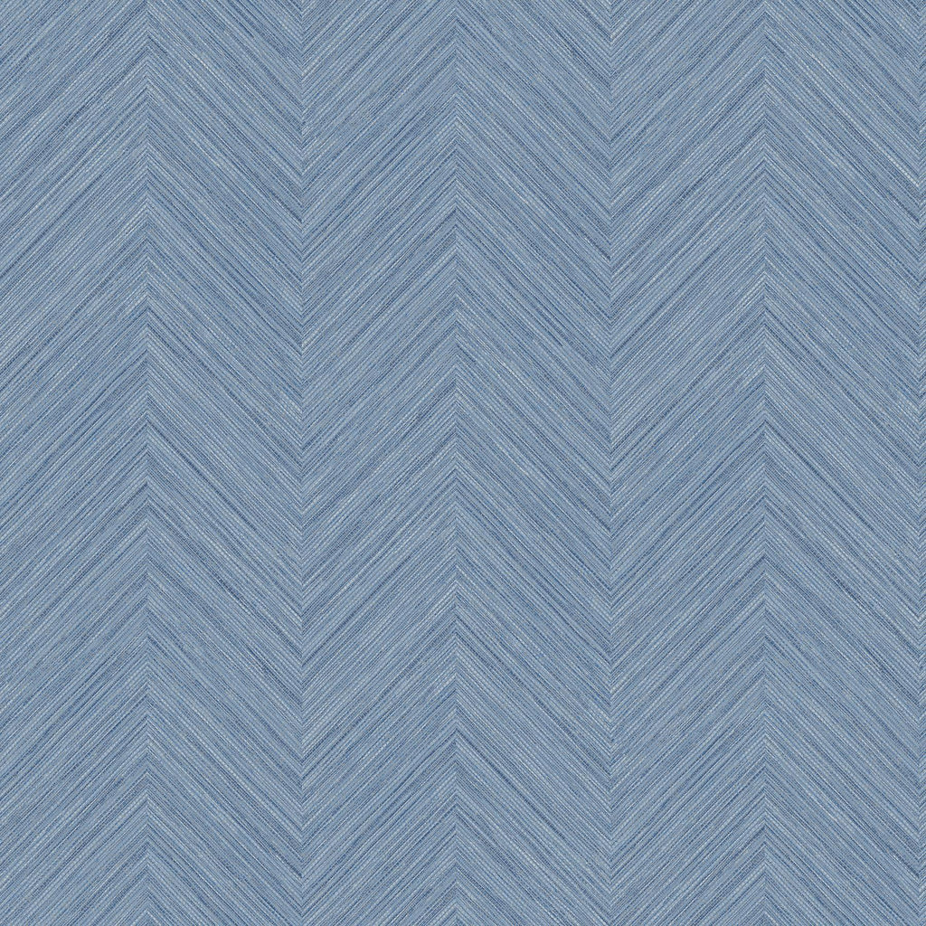 Brewster Home Fashions Caladesi Blue Faux Linen Wallpaper