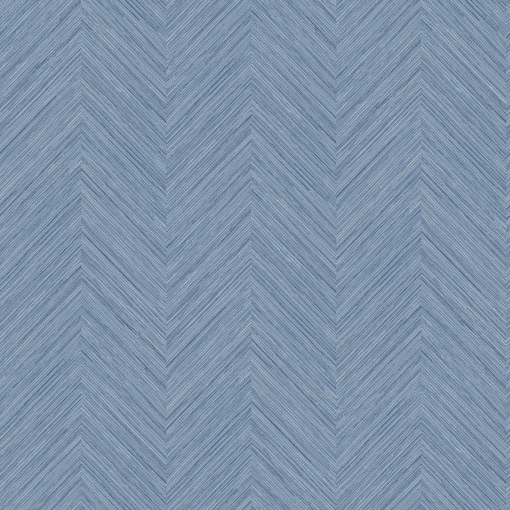 Brewster Home Fashions Caladesi Faux Linen Blue Wallpaper