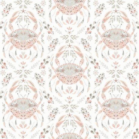 Brewster Home Fashions Annapolis Crustation Coral Wallpaper