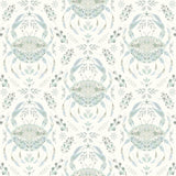 Brewster Home Fashions Annapolis Crustation Teal Wallpaper