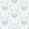 Brewster Home Fashions Annapolis Light Blue Crustation Wallpaper