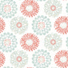 Brewster Home Fashions Sunkissed Coral Floral Wallpaper