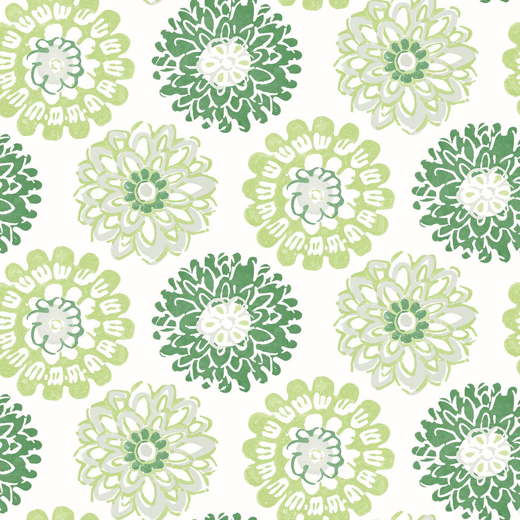 Brewster Home Fashions Sunkissed Green Floral Wallpaper