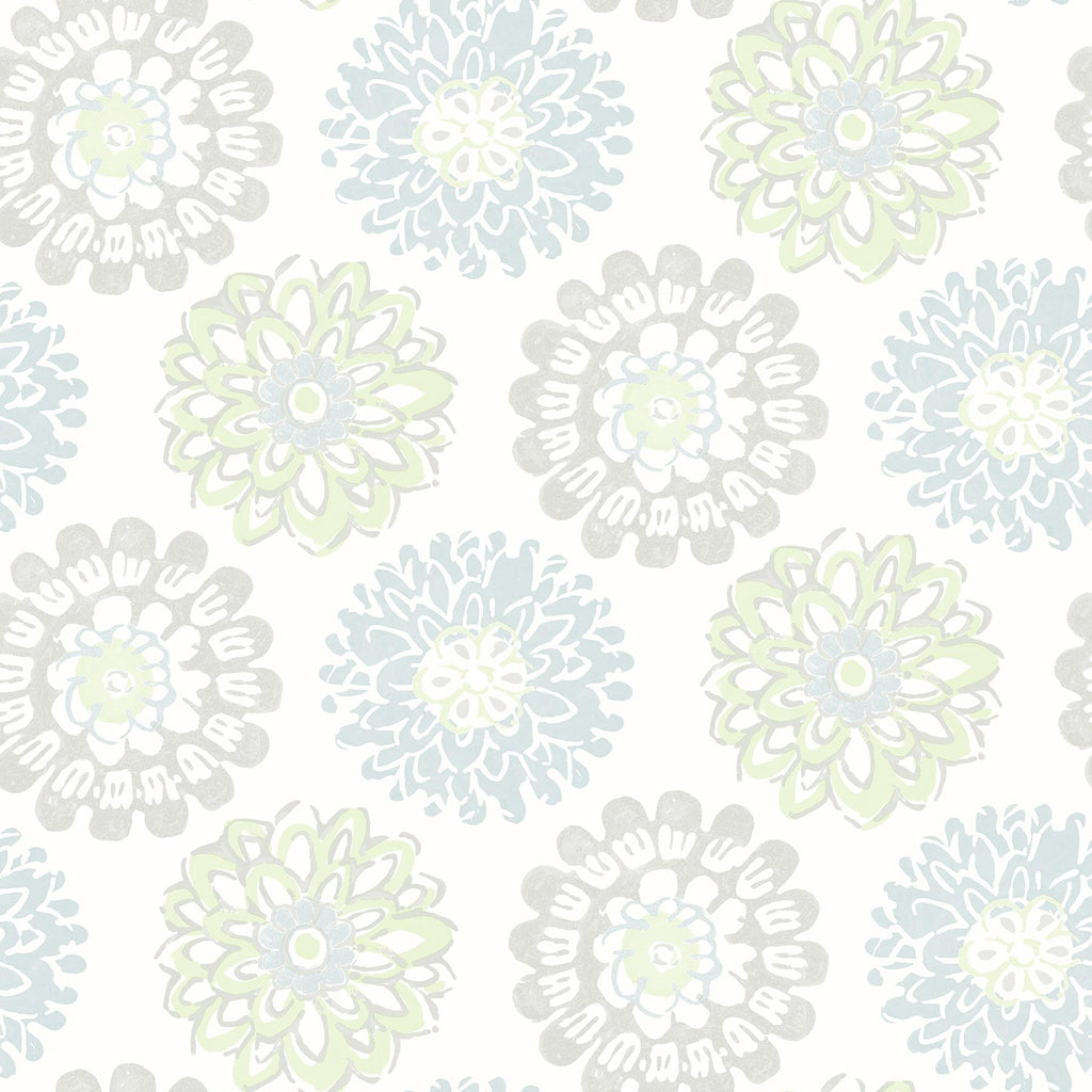 Brewster Home Fashions Sunkissed Floral Light Green Wallpaper