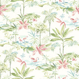 Brewster Home Fashions Lagoon Scenic Island Green Wallpaper