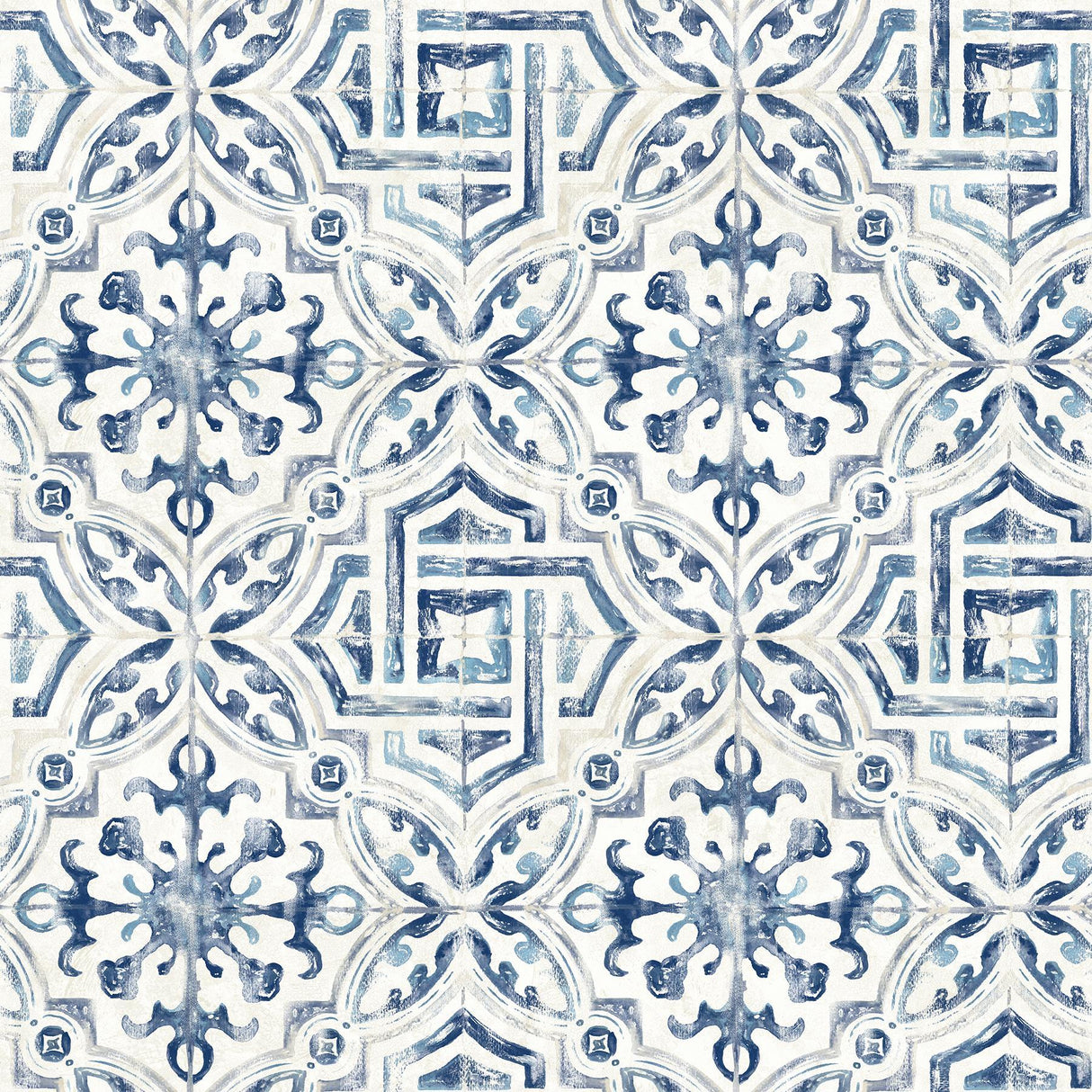 Brewster Home Fashions Sonoma Blue Beach Tile Wallpaper