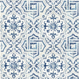 Brewster Home Fashions Sonoma Blue Beach Tile Wallpaper