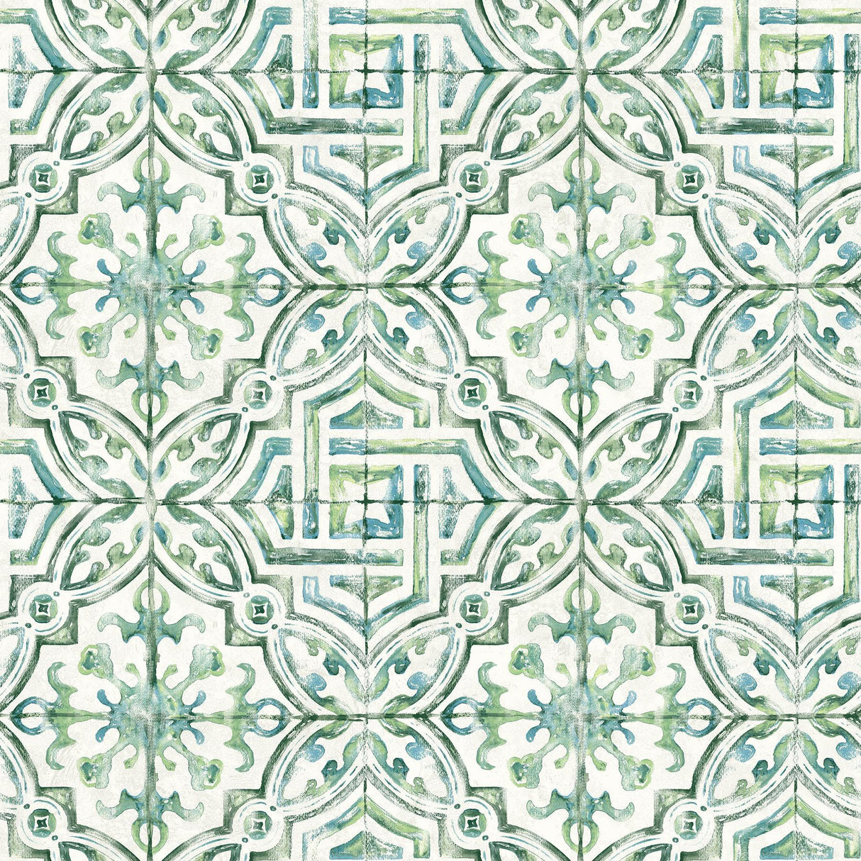 Brewster Home Fashions Sonoma Green Beach Tile Wallpaper
