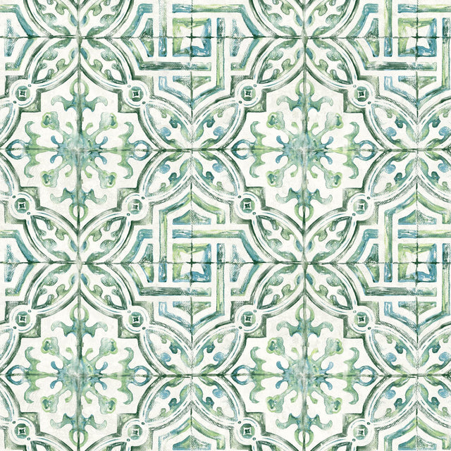 Brewster Home Fashions Sonoma Green Beach Tile Wallpaper