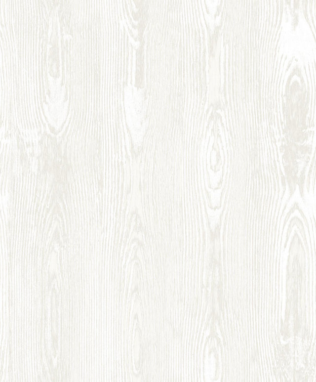 Brewster Home Fashions Brewster Textural Essentials Wood White Wallpaper