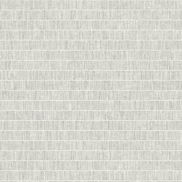 Seabrook Blue Grass Band Lunar Gray Wallpaper