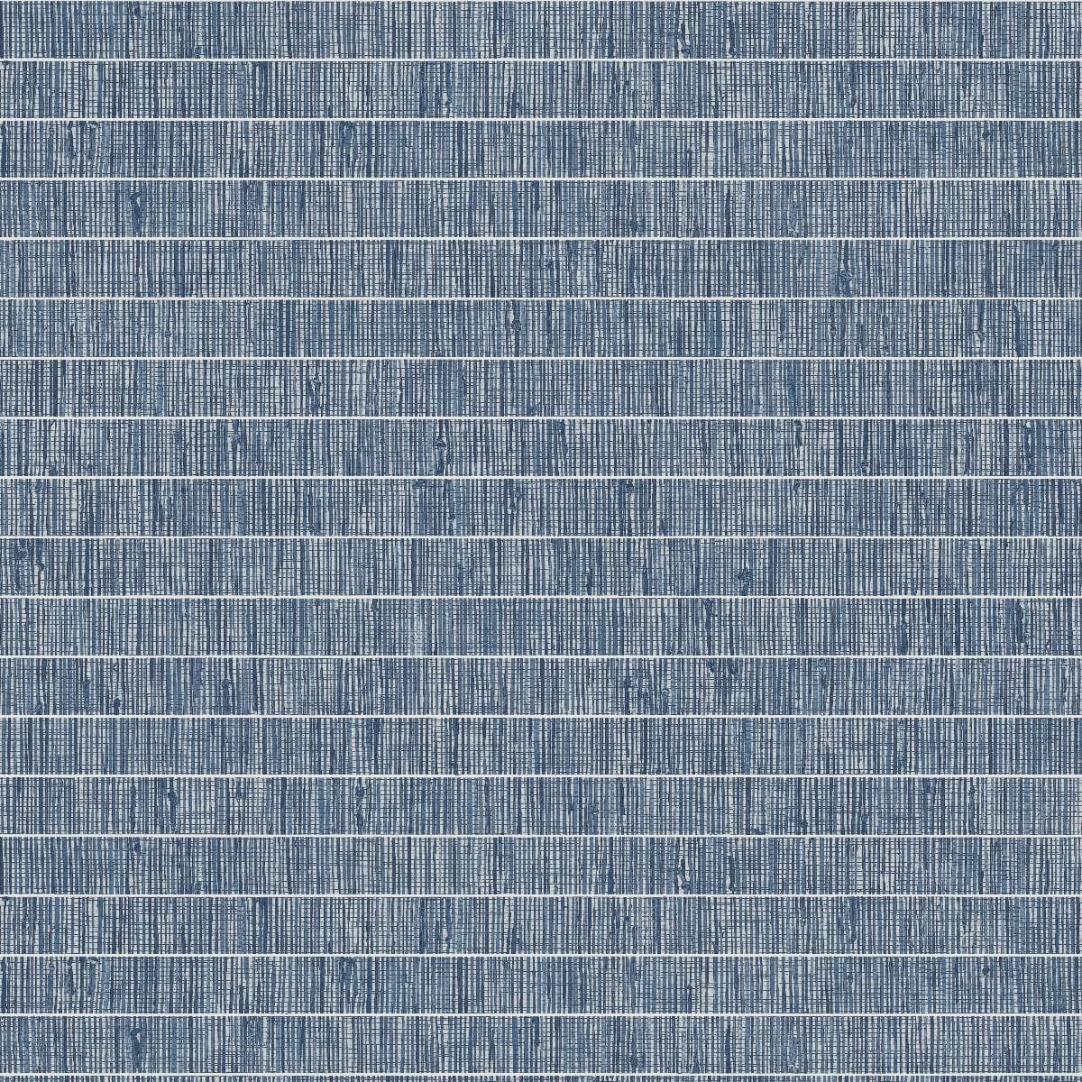 Seabrook Blue Grass Band Blue Wallpaper