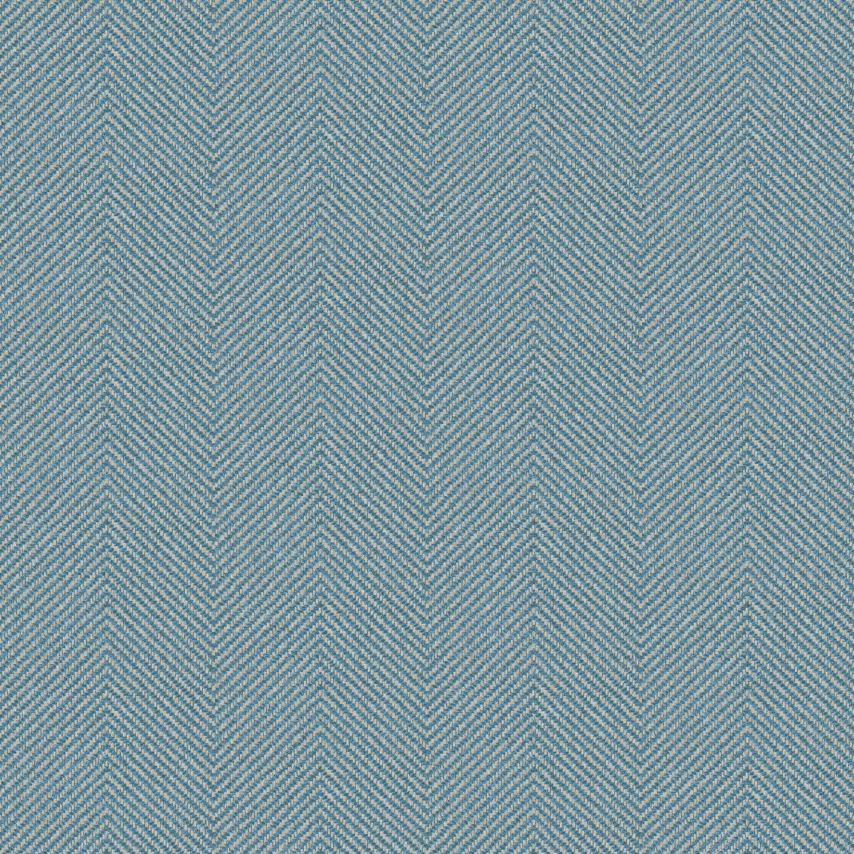 Seabrook Café Chevron Blue Wallpaper