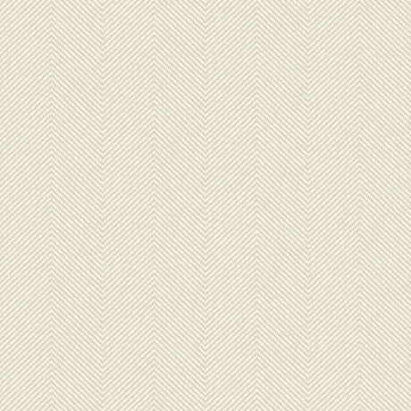 Seabrook Caf Chevron Buttermilk Wallpaper