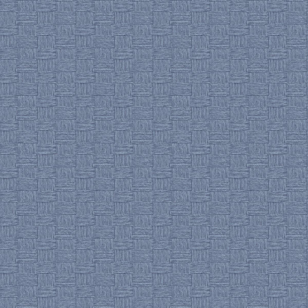Seabrook Seagrass Weave Carolina Blue Wallpaper