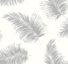 Seabrook Tossed Palm Alloy Wallpaper