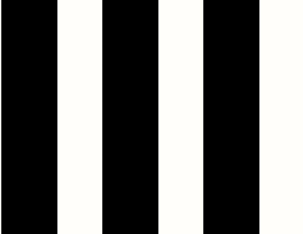 Seabrook Designer Stripe Black & White Wallpaper