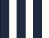 Seabrook Designer Stripe Blue Wallpaper