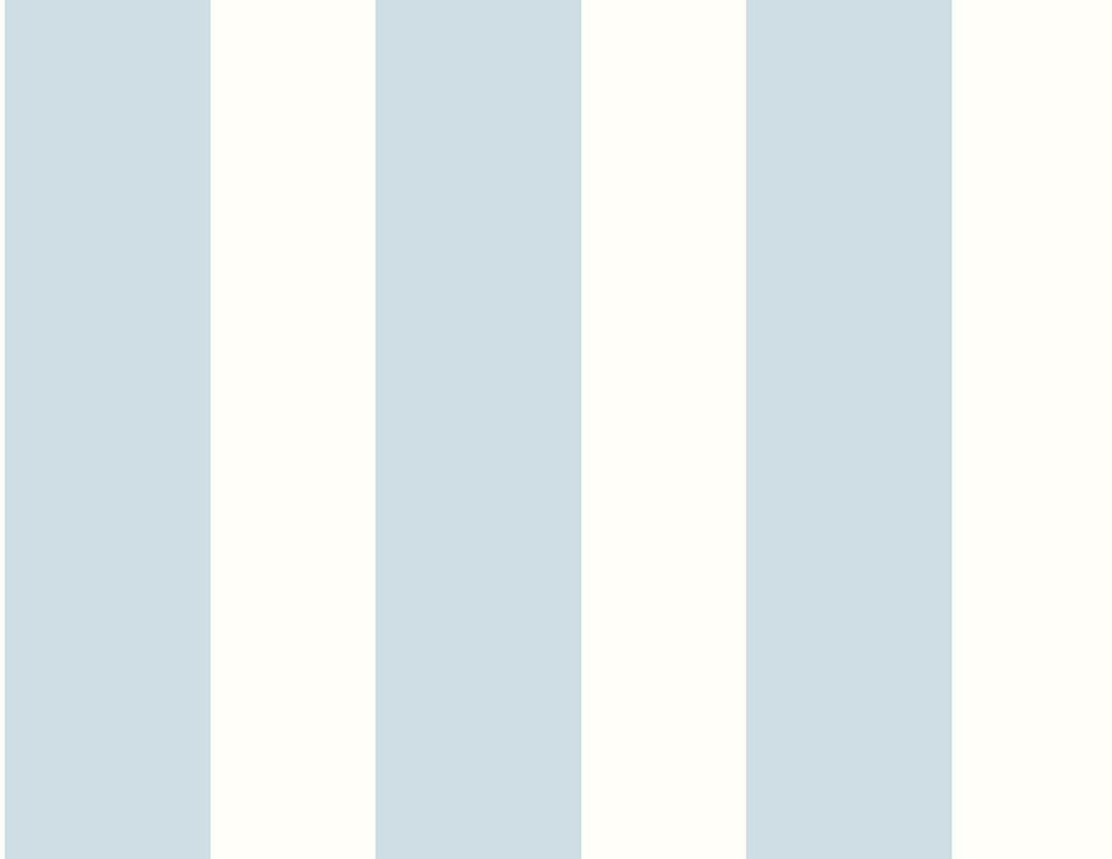 Seabrook Designer Stripe Hampton Blue Wallpaper