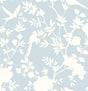 Seabrook Mono Toile Hampton Blue Wallpaper