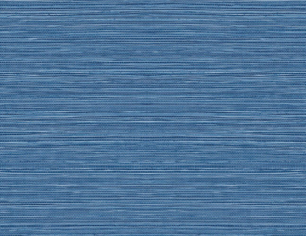 Seabrook Luxe Sisal Coastal Blue Wallpaper
