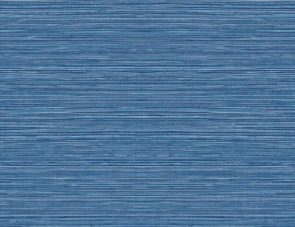 Seabrook Luxe Sisal Blue Wallpaper