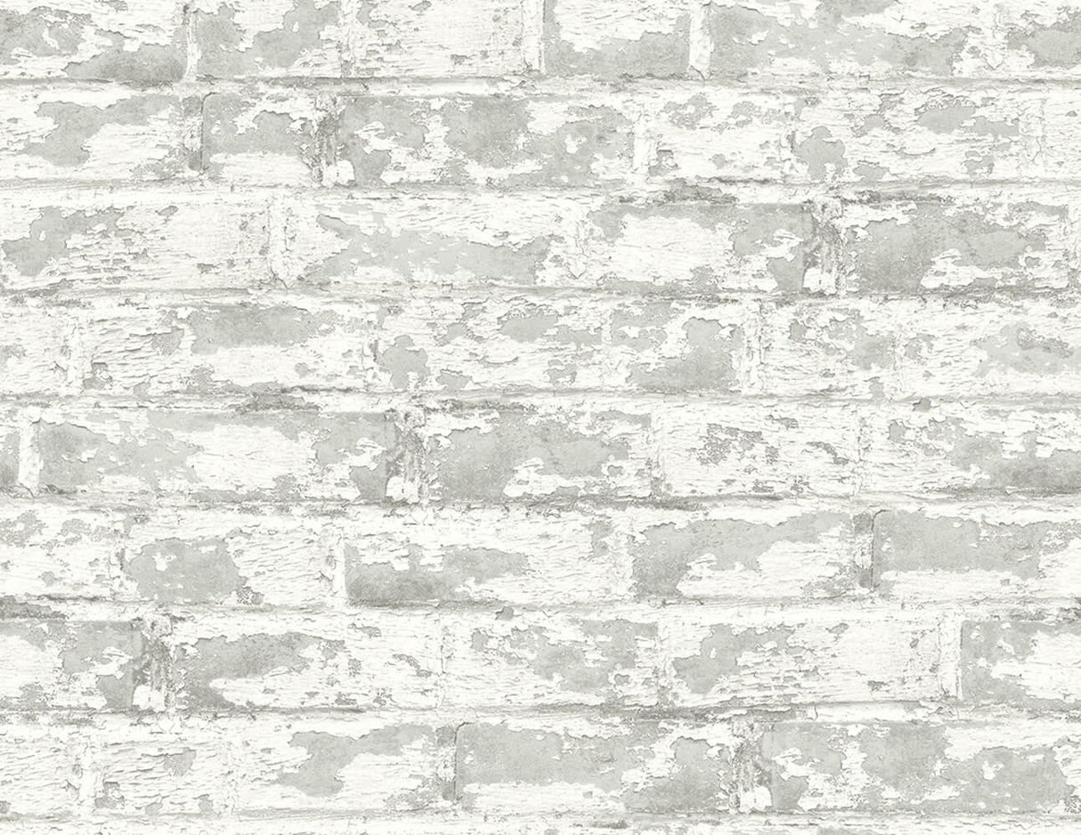 Seabrook Soho Brick Grey Wallpaper