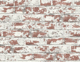 Seabrook Soho Brick Red Wallpaper