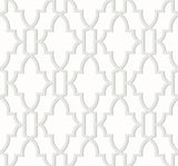 Seabrook Coastal Lattice Harbor Mist Wallpaper