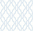 Seabrook Coastal Lattice Hampton Blue Wallpaper