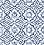 Seabrook Porto Tile Riviera Blue Wallpaper
