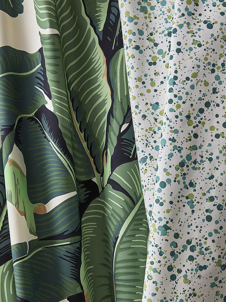 Hinson HINSON PALM COTTON PRINT GREEN Fabric