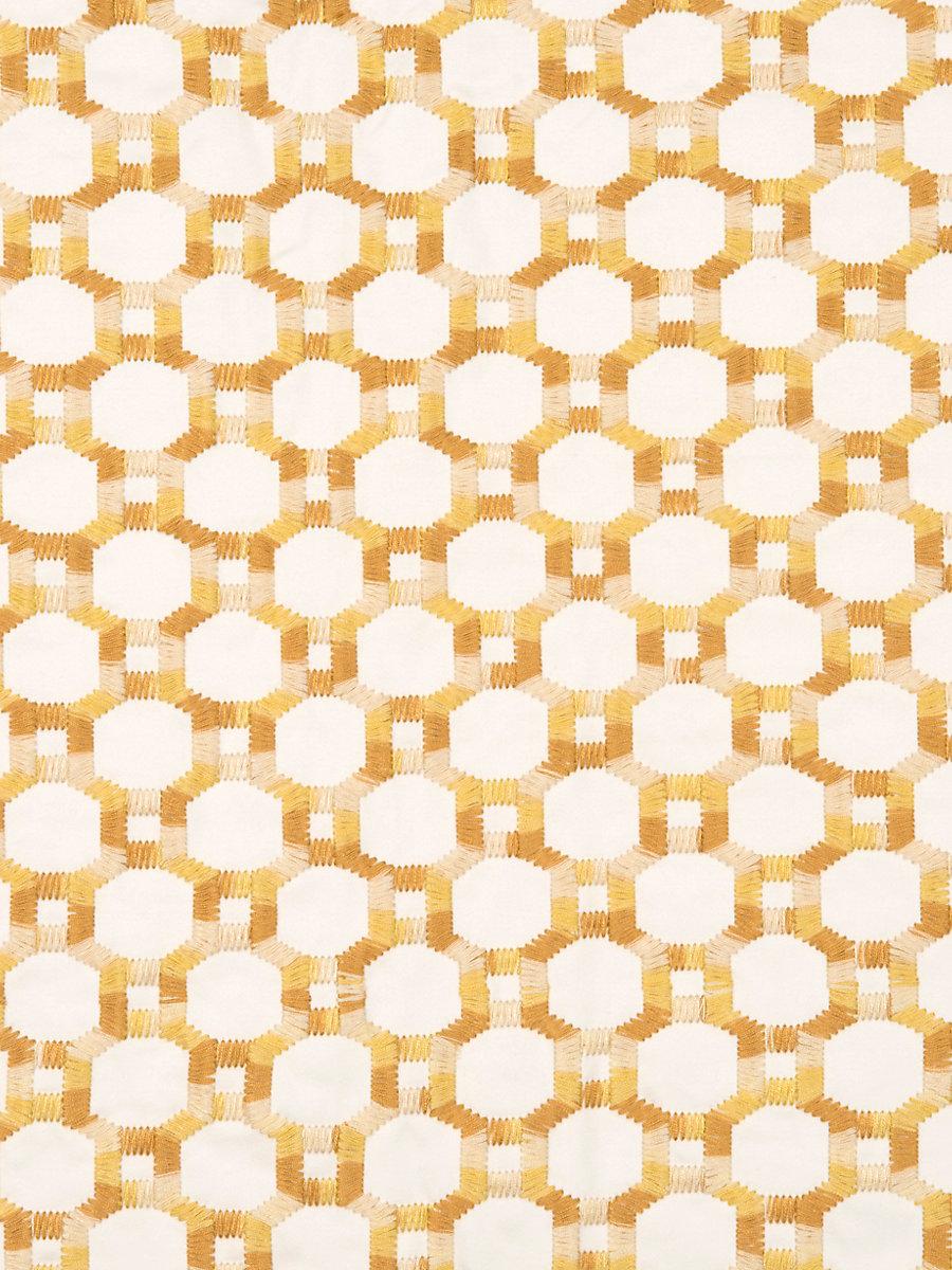 Hinson Island Trellis Yellow Fabric