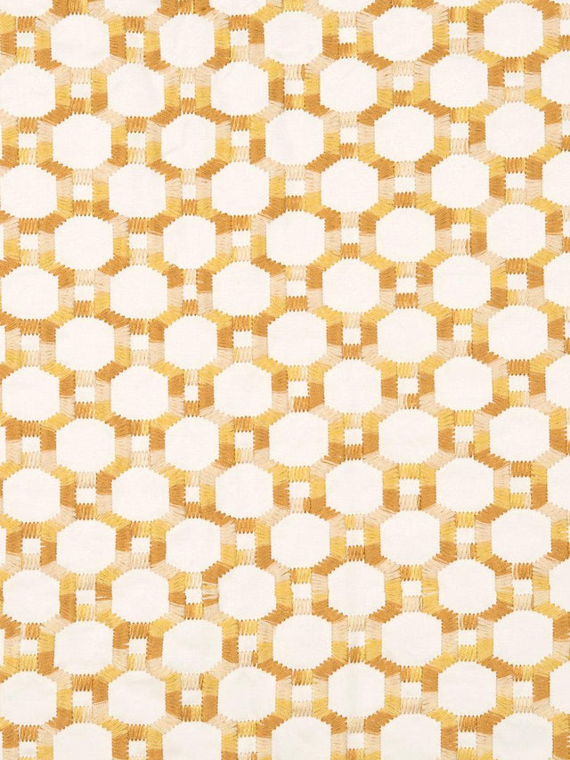 Hinson Island Trellis Yellow Fabric