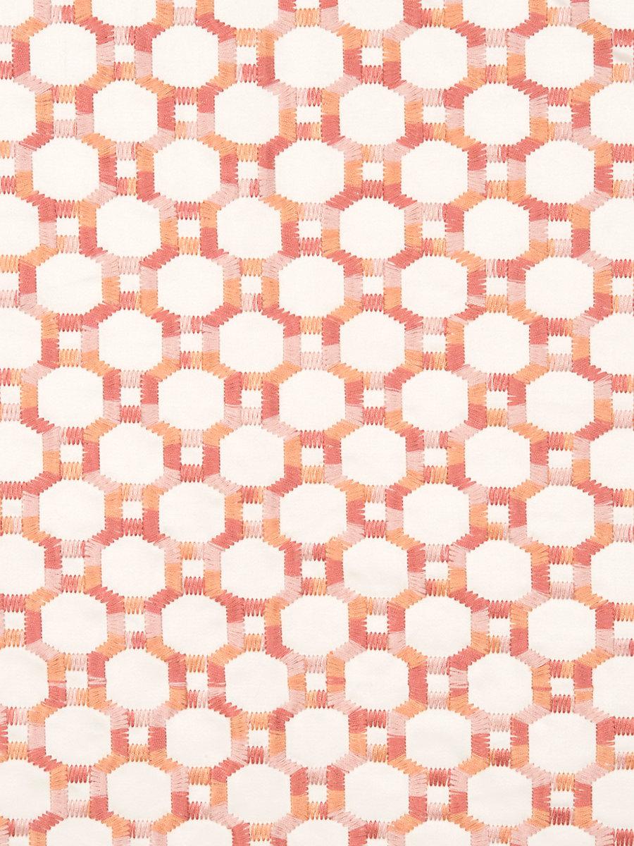Hinson Island Trellis Peach Fabric