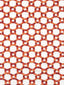 Hinson Island Trellis Red Fabric
