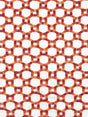 Hinson Island Trellis Red Fabric