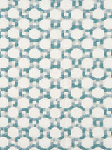 Hinson Island Trellis Aqua Fabric