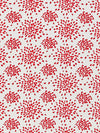 Hinson Fireworks Cotton Print Red On White Fabric