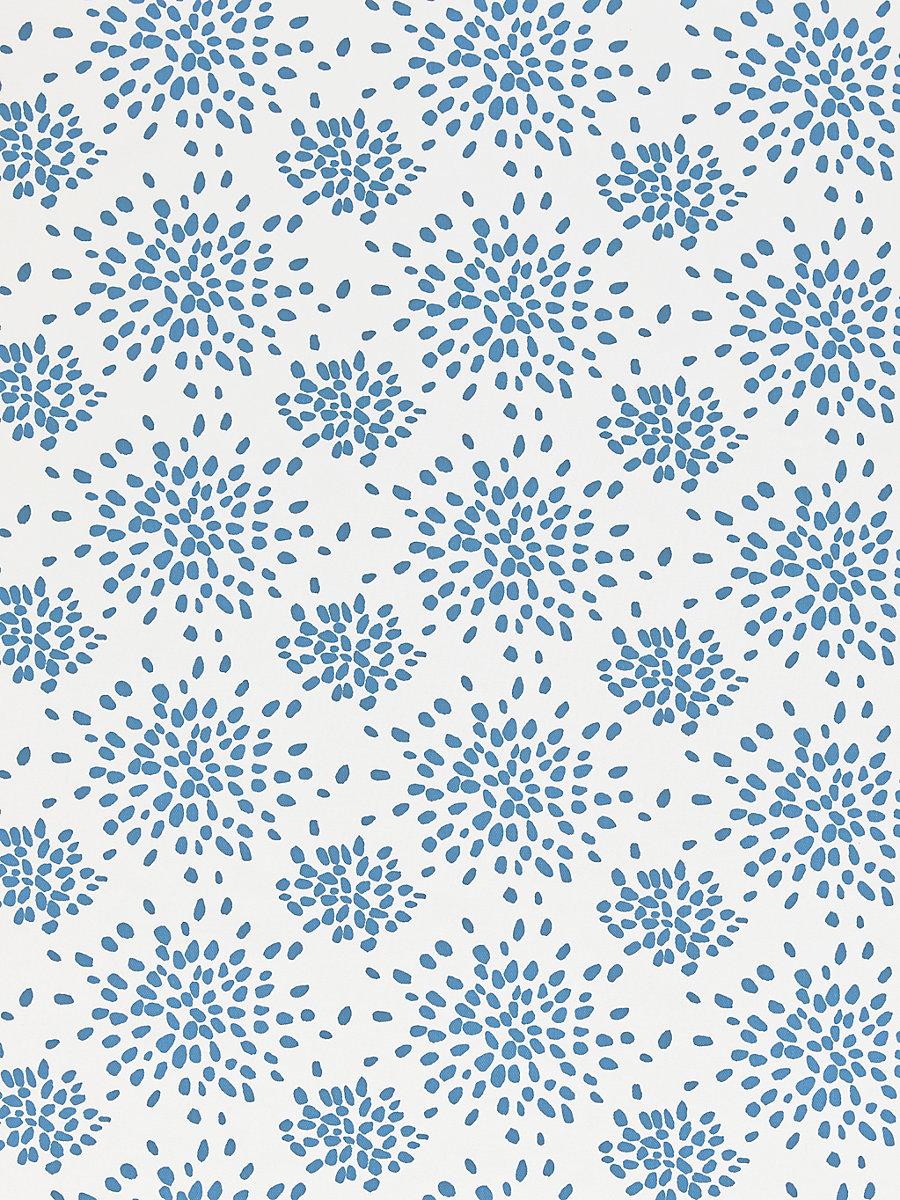 Hinson Fireworks Cotton Print Delphinium Fabric