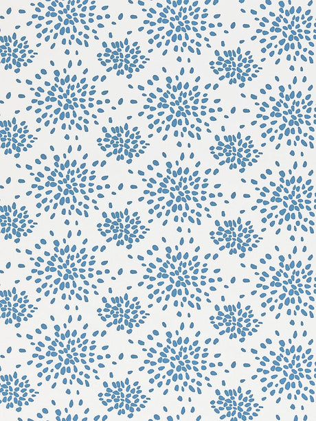 Hinson Fireworks Cotton Print Delphinium Fabric